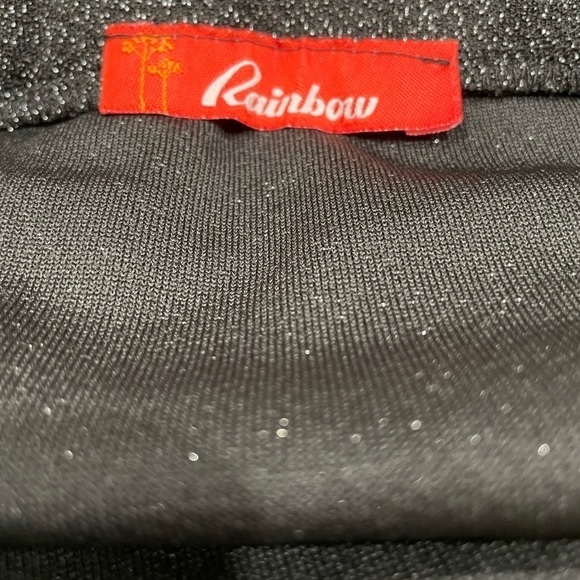 BLACK SHINY SKIRT - Picture 2 of 3